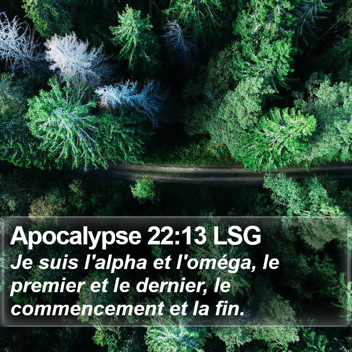 Apocalypse 22:13 LSG Bible Study